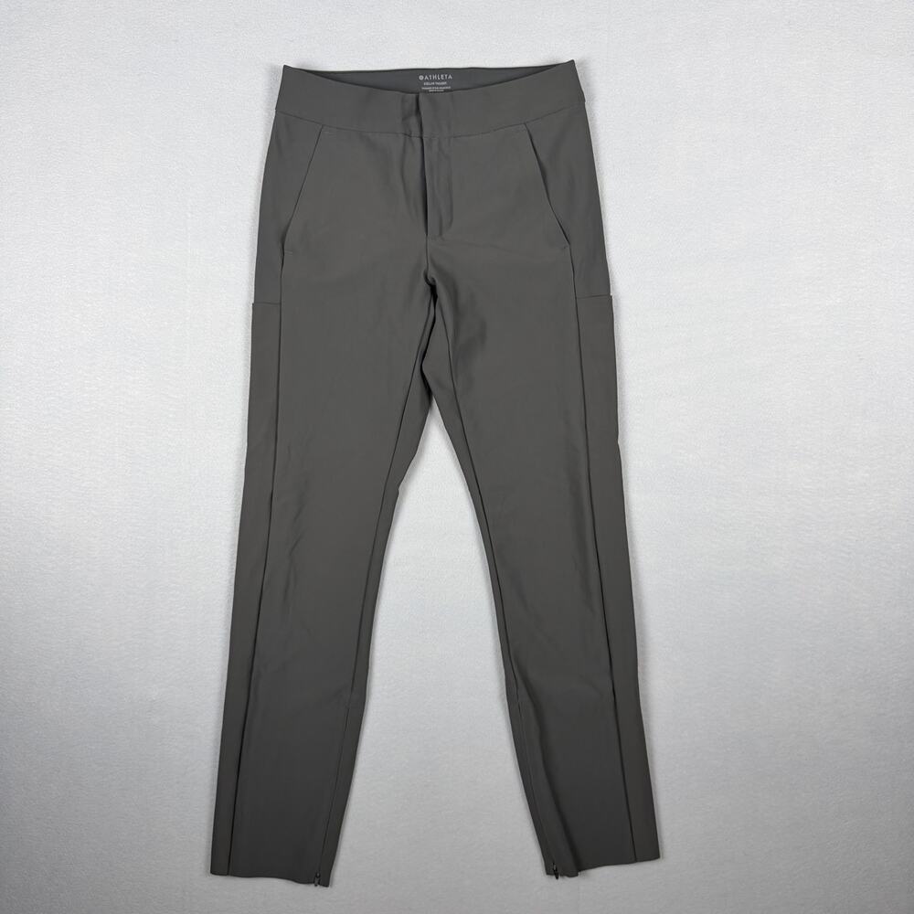 Athleta women’s  Stellar Trouser, Arbor Olive, Size 2, work trousers athleisure
